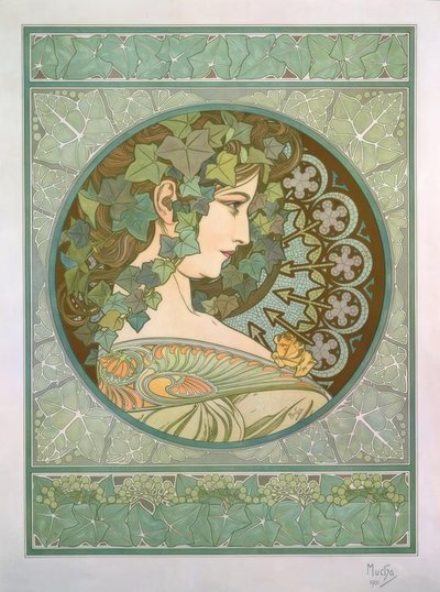 Efeu von Alphonse Mucha