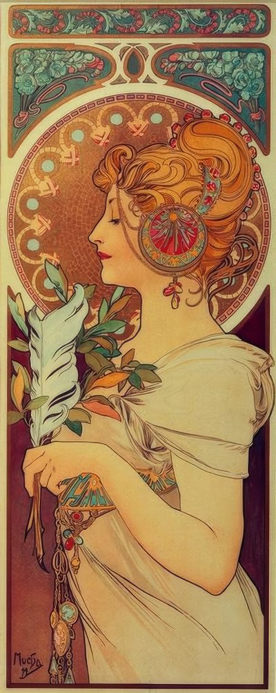 Feder von Alphonse Mucha