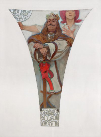 Georg von Podiebrad, 1911 von Alphonse Mucha