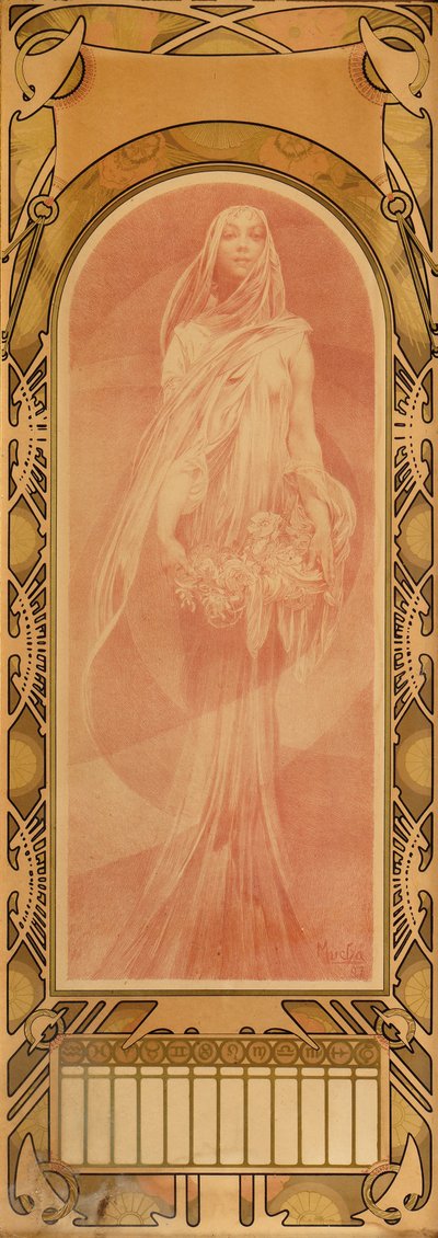 Anrufung, 1897 von Alphonse Mucha