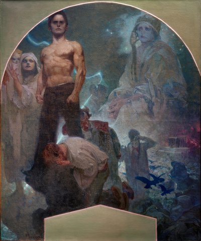 Mit eigener Kraft von Alphonse Mucha