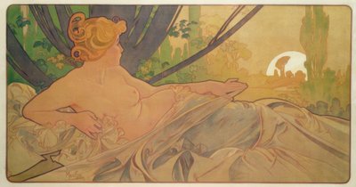Morgendämmerung von Alphonse Mucha
