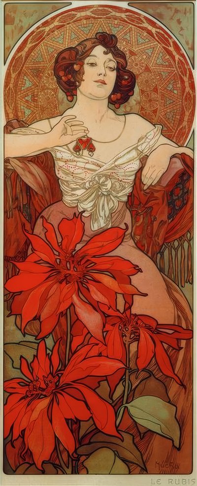 Rubin von Alphonse Mucha