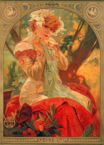 Sarah Bernhardt von Alphonse Mucha