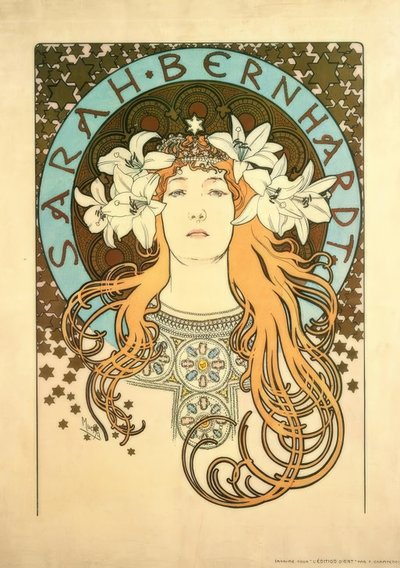 Sarah Bernhardt von Alphonse Mucha