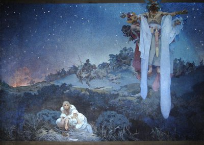 Slawen in ihrer ursprünglichen Heimat, 1911 von Alphonse Mucha