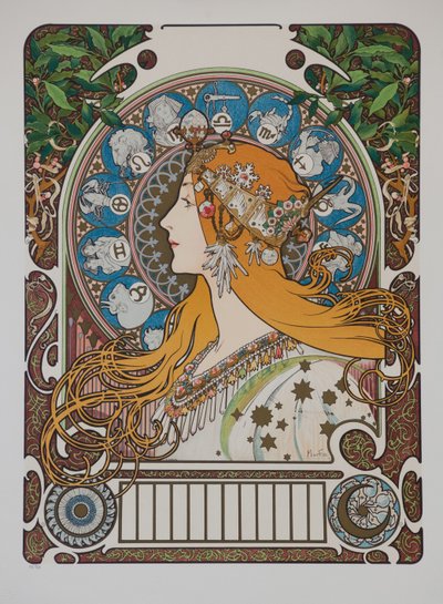 Zodiaque Zodiac, 1896 von Alphonse Mucha