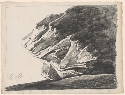 Eine bizarre Felsformation von Alphonse Nicolas Michel Mandevare