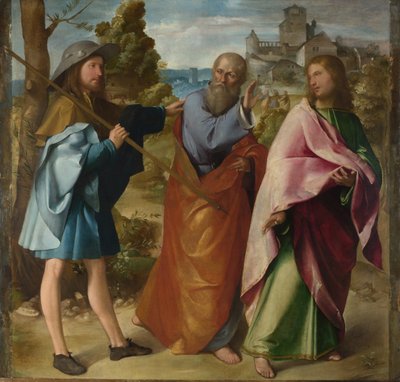 Der Weg nach Emmaus, ca. 1516 von Altobello Melone