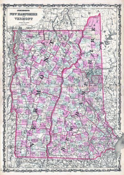 Johnsons New Hampshire und Vermont von Alvin Jewett Johnson
