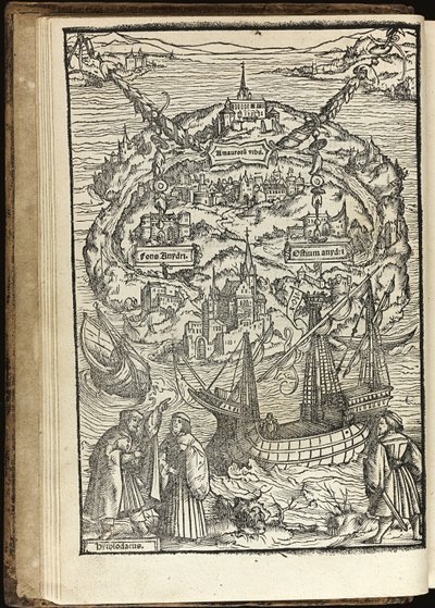 Utopia von Thomas More, 1518 von Ambrosius Holbein