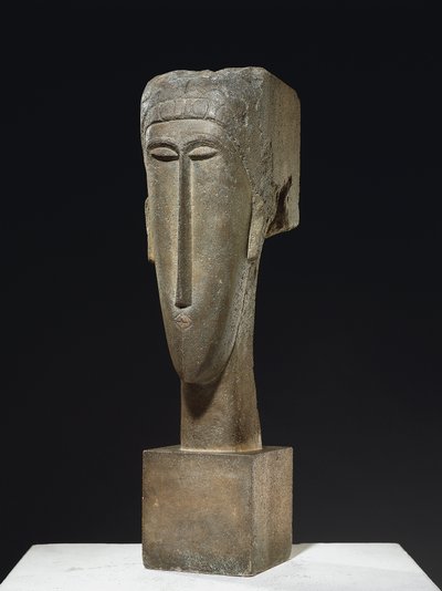 Kopf, ca. 1910-12 von Amedeo Modigliani