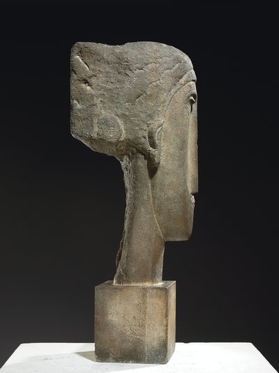 Kopf, ca. 1910-12 von Amedeo Modigliani