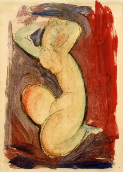 Rote Karyatide von Amedeo Modigliani