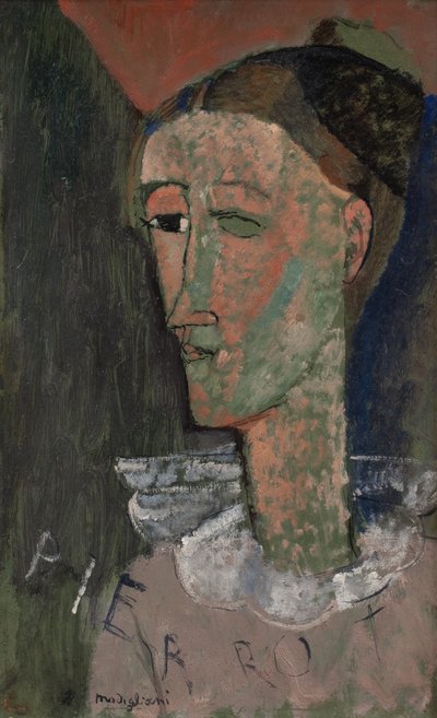 Selbstporträt als Pierrot von Amedeo Modigliani