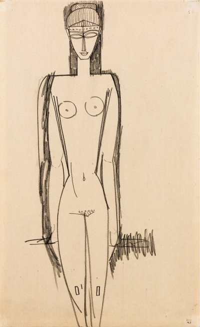 Stehender Akt; Nu debout, um 1910-1911 von Amedeo Modigliani