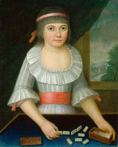 Das Domino-Mädchen von American 18th Century
