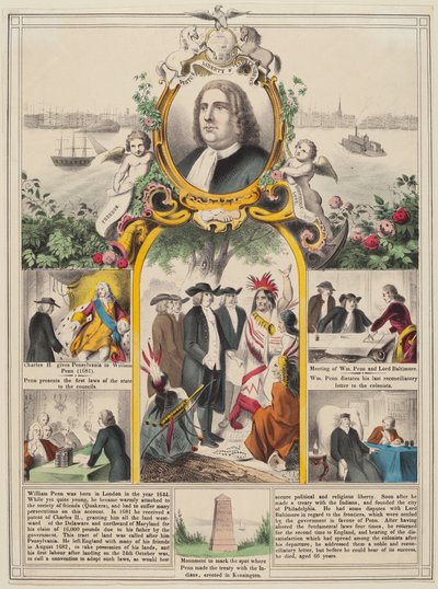 Geschichte von William Penn von American 19th Century