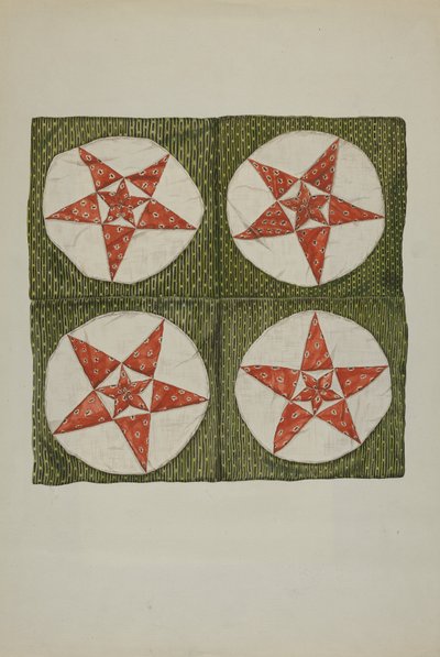 Quiltblöcke - Applikationsstern von American 20th Century