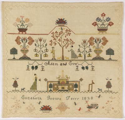 Stickerei von American Elizabeth Rowe Terry