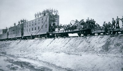 Eisenbahnbau-Crews von American Photographer