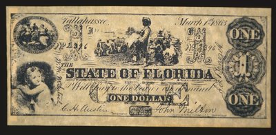 Konföderiertes Papiergeld von American School