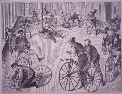 Fahrradschule (Velociped), New York, USA von American School