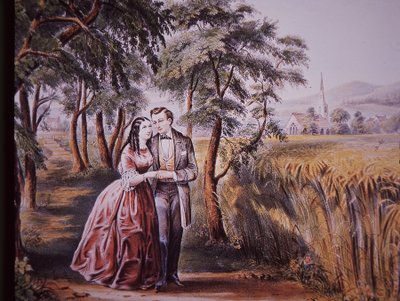 Heiratsantrag, frühes 19. Jahrhundert von American School