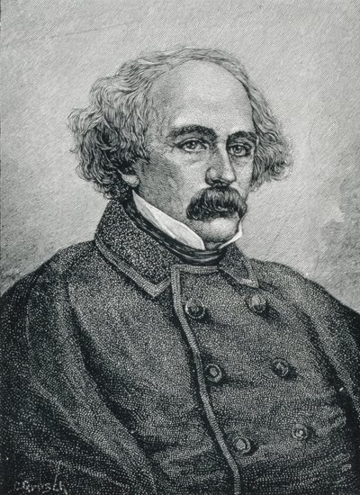Nathaniel Hawthorne (1804-1864) amerikanischer Autor von American School