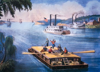 Am Mississippi, ca. 1866 von American School