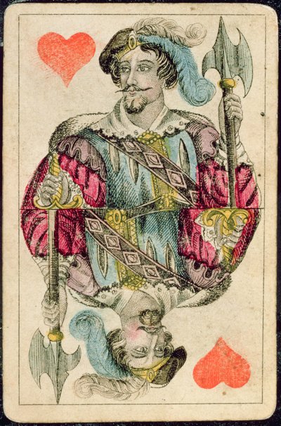 Spielkarte: Bube der Herzen von American School