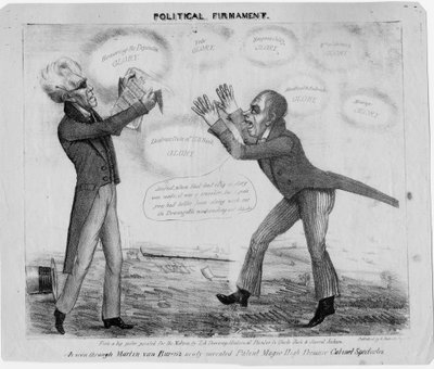Politisches Firmament, ca. 1835 von American School