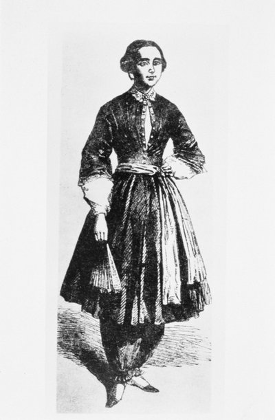 Porträt von Amelia Bloomer (1818-94) um 1850 von American School