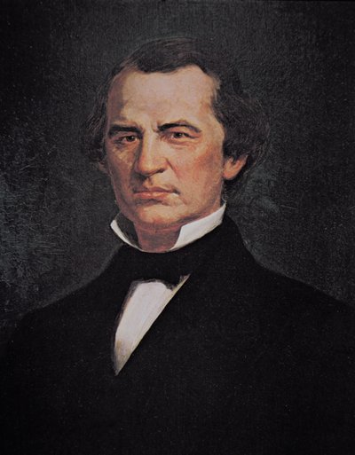 Präsident Andrew Johnson (1808-75) von American School