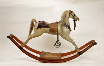 Schaukelpferd (Holz & Leder) von American School