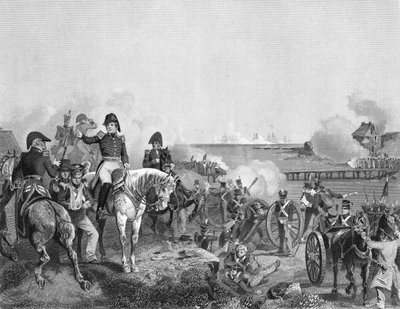 Die Schlacht von Plattsburgh im Jahr 1814 von American School