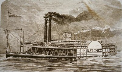 Der Mississippi-Seitenraddampfer 