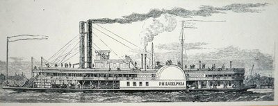 Der Mississippi-Seitenraddampfer 