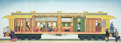 Der erste Luxus-Pullman-Schlafwagen von American School