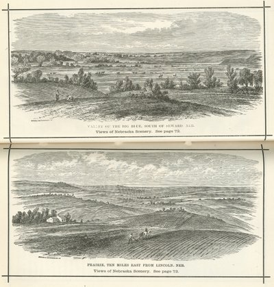 Ansichten der Landschaft von Nebraska von American School