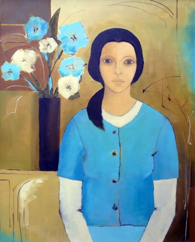 Madonna mit Blumen von Ana Bianchi