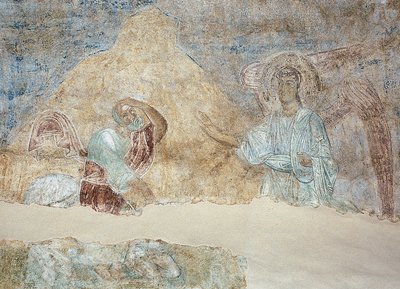 Bileam und der Engel von Ancient Russian frescos