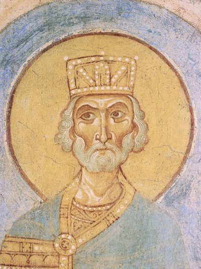 König David, 12. Jahrhundert von Ancient Russian frescos