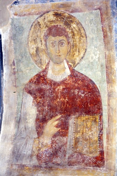 Heiliger Pantaleon Panteleimon von Ancient Russian frescos