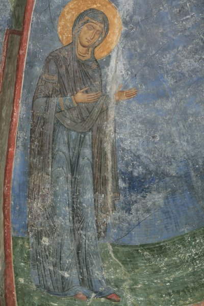 Die Jungfrau, 12. Jahrhundert von Ancient Russian frescos