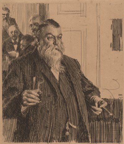 Ein Toast II, 1893 von Anders Leonard Zorn