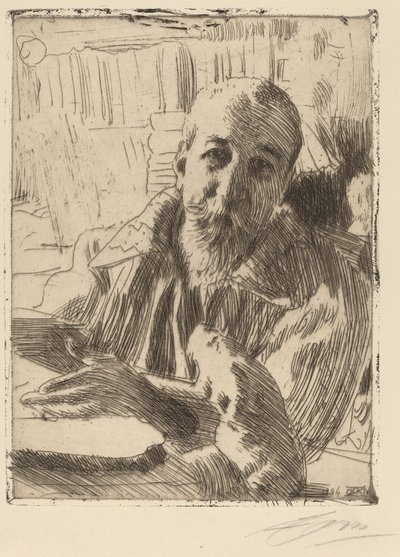 Anatole France, 1906 von Anders Leonard Zorn