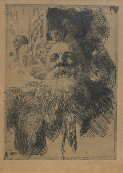 August Rodin von Anders Leonard Zorn