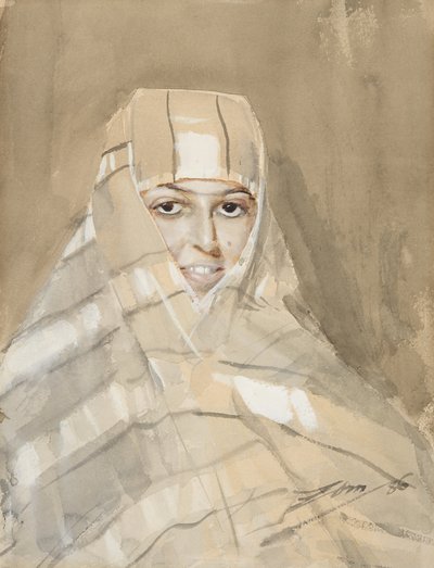 Beduinenmädchen, 1886 von Anders Leonard Zorn