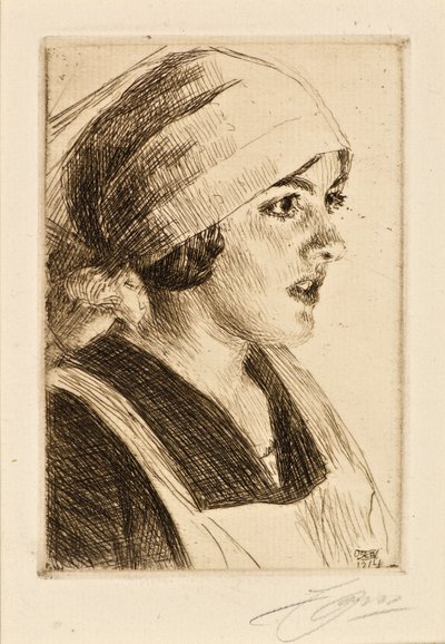 Studie einer Frau von Anders Leonard Zorn